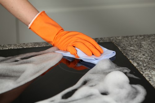 Detailed kitchen cleaning before moving into a Maidavale property